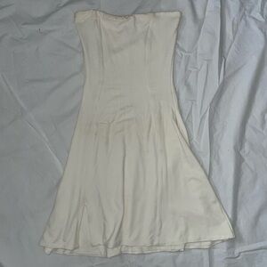Oh Polly Cream Strapless Sundress for Weddings